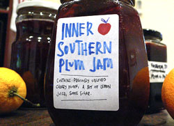 Home made plum jam